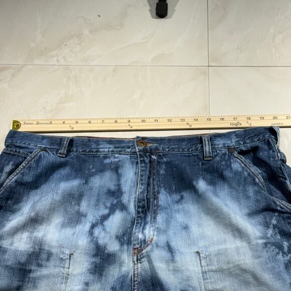 Men's Sean Johns Baggy Jorts Inner Pockets Jesse Pinkman Acid Wash Size 40 - Picture 7 of 9